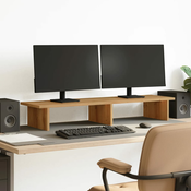 vidaXL Stojalo za monitor artisian hrast 100x27x15 cm inženirski les