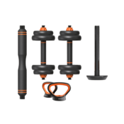 Shopacita Komplet 2 uteži (dumbbell), 2 kettlebell uteži in 1 palice za uteži, 10 KG