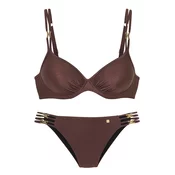 JETTE Bikini temno rjava