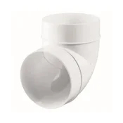 shumee Okrogli komolec 100 mm, 90-stopinjsko prezračevanje, VENTS 490
