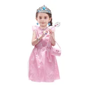 Princeskina obleka z dodatki - roza