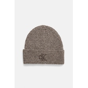 Kapa s primesjo volne Calvin Klein Jeans siva barva, K60K612321