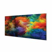 tulup.si Stenska plošča za kuhinjo 3d pisane fraktali 125x50 cm