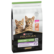 10 kg PURINA PRO PLAN + 8 x 40 g Dentalife Snacks gratis! - Sterilised Kitten Healthy Start s lososom