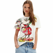 Desigual - Desigual x Mickey Mouse - Bela A3enska majica