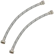 shumee Fleksibilni priključek 3/8” 1/2” za vpenjalne sisteme 40 CM komplet 2 kosov