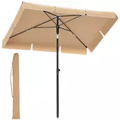 Songmics Senčnik pravokotni 200x125 cm taupe