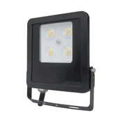 EVN Panthera LED zunanji reflektor IP65 10W 3.000K - črna, prozorna - Kovina