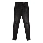 Bershka Kavbojke črn denim