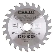 Kružna testera za drvo TCT 140mm x 2,8/2,0mm x 20mm 24T Festa