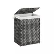 Songmics Košara za perilo 455x32x61 cm siva