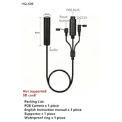 KJB Mini žična IP kamera z nočnim vidom, 5 MP, 4 mm, PoE, brez pomnilnika