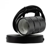 Eco light Viseča aluminijasta stropna svetilka 2m E27 črni sijaj