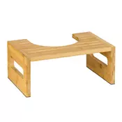 Northix WC stolček iz bambusa ergonomski nedrseč