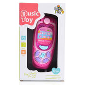 Moni Dječji telefon s gumbima K999-72B ružičasti