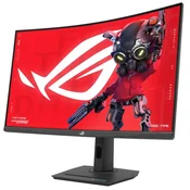 Monitor Asus 80 cm (31,5) XG32WCMS 2560x1440 Curved Gaming 280Hz Fast-VA 1ms HDMI DisplayPort USB-C 15W USB-C-Out HAS  DCI-P3-95% FreeSync Premium HDR400 ROG Strix