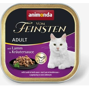 Mokra mačja hrana Vom Feinsten - Adult, brez žit, 100 g - Jagnjetina v zeliščni omaki