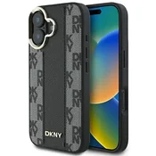 1 to 3 OVITEK DKNY ZA IPHONE 16 6.1 ZA MAGSAFE HARDCASE KARIRAN VZOREC Z LOGOTIPOM