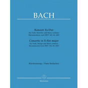 BACH J.S.:CONCERTO IN ES-DUR FOR VIOLA AND PIANO