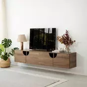 HANAH HOME TV polica Grotte Walnut