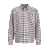 Jack & Jones Junior Srajca JORFREDERIKSBERG temno rjava/črna/bela
