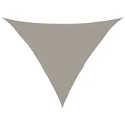 Vidaxl Senčnik jadro 160 g/m2 trikotno svetlo sivo 3x3x4,2 m HDPE