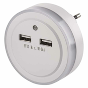Emos nocno svetlo sa senzorom 230v 2xusb p3313 ( 3320 )