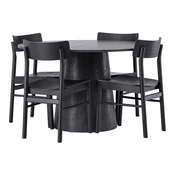 Jedilniški komplet Dallas 4256 (Temno rjava) 75cm