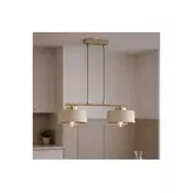 Brilagi - Luster na sajli 2xE27/60W/230V bež/zlatna