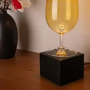 Segula namizna svetilka Cozy, črna bukev, oblika kocke, E27 - Dnevna soba/jedilnica - Les