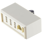 Shiverpeaks Shiverpeaks telefon adapter [1x moški konektor TAE-F - 2x ženski konektor TAE-NFF\, RJ11 vtičnica 6p4c] bela, (20411382)