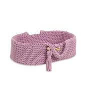 MY SWEET BABY Nosilec za punčke Moses Basket BOHO iz bombaža - sivka