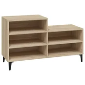 Vidaxl Omarica za čevlje sonoma hrast 102x36x60 cm inženirski les