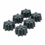 Silikonski modeli v kompletu 6 ks za mafine o 7 cm Flower – Blomsterbergs