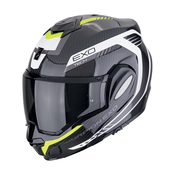 Motociklisticka kaciga na preklop Scorpion EXO-TECH EVO CARBON COSY crno-fluo žuta