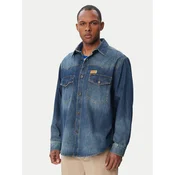 HUGO Jeans srajca Ebant 50565401 Modra Oversize