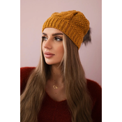 Kesi Cap with fleece Sandra K210 mustard