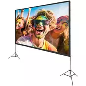 VEVOR Projekcijsko platno s stojalom 4202x650x2746 mm belo