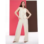 Sinsay - Široke pantalone sa mešavinom lana - nude