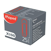 Maped - Spojnice za papir Maped, u boji, 25 mm, 100 komada