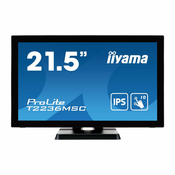 Monitor touch Iiyama 54,6 cm (21,5) T2236MSC-B3 1920x1080 POS IPS 5ms VGA HDMI DisplayPort 4xUSB3.0 Touch 10-točkovni Zvočniki  ProLite