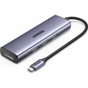 Ugreen 6-v-1 USB-C Hub (100 W PD, 4K@60Hz Displayport)