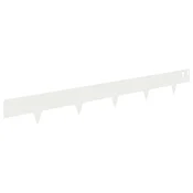 Vidaxl Robovi trave 30 szt. 100 x 12 cm Jeklo Bela