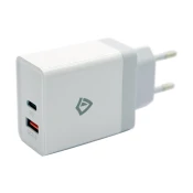 Kucni punjac Teracell DLS-TC04 Fast USB 3.0A+ PD 36W max sa kablom USB na Micro USB beli