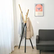 Obešalnik Laerdal | Črno Lesena Barva | Moderni Dizajn za Urejen Dom!
