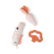 DONE BY DEER Set aktivnih igracaka Croco Tiny, 3 komada, Roze