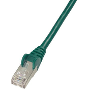 CAT 5e SF-UTP patch cord, Cu, PVC AWG 26/7, length 0.5 m, color green