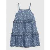 GAP Kids Denim Dress with Frills - Girls
