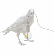 Namizna svetilka BIRD WAITING, 33 cm, bela, Seletti