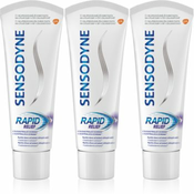 Sensodyne Rapid zobna pasta za občutljive zobe 3x75 ml